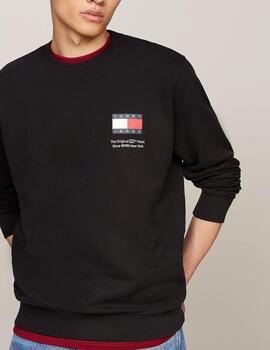 TOMMY SUDADERA LOGO NEGRA