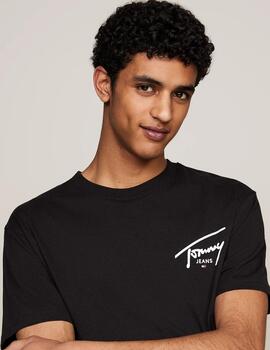 TOMMY CAMISETA NEGRA SIGNATURE