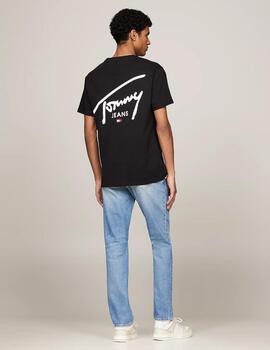 TOMMY CAMISETA NEGRA SIGNATURE