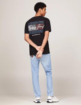 TOMMY CAMISETA NEGRA VINTAGE LOGO