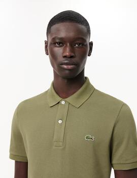 LACOSTE POLO SLIM FIT OLIVA