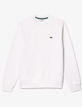 LACOSTE SUDADERA BLANCA CUELLO REDONDO