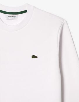 LACOSTE SUDADERA BLANCA CUELLO REDONDO