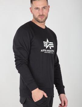 ALPHA SUDADERA BASIC NEGRA