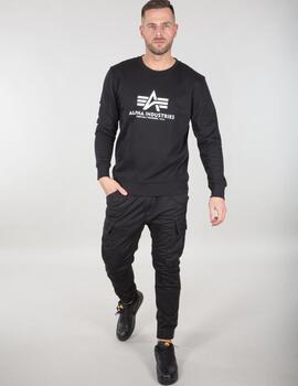 ALPHA SUDADERA BASIC NEGRA