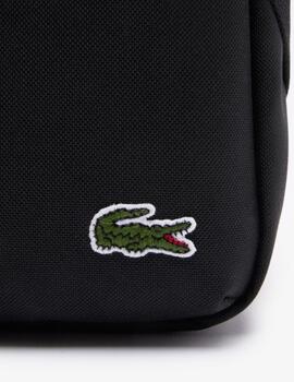 LACOSTE BANDOLERA NEGRA NEOCROC LOGO