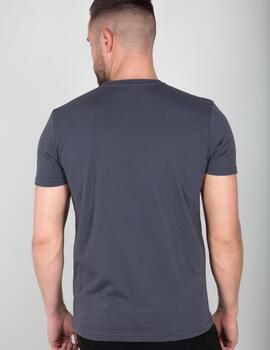 ALPHA CAMISETA GRIS BASIC SMALL LOGO