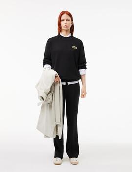 LACOSTE SUDADERA NEGRA OVERSIZE