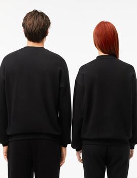 LACOSTE SUDADERA NEGRA OVERSIZE