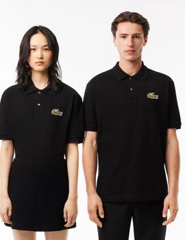 LACOSTE POLO NEGRO OVERSIZE