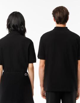 LACOSTE POLO NEGRO OVERSIZE