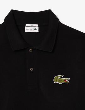 LACOSTE POLO NEGRO OVERSIZE