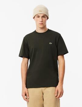 LACOSTE CAMISETA VERDE KAKI CLASSIC FIT