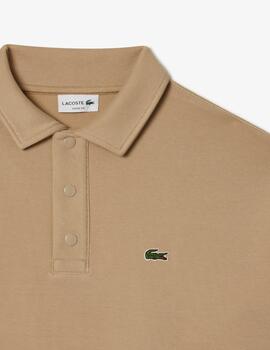 LACOSTE SUDADERA CUELLO POLO BEIGE