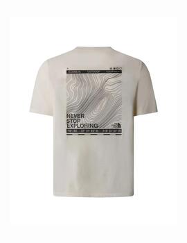 NORTH FACE CAMISETA TOPOGRAPHIC WHITE DUNE