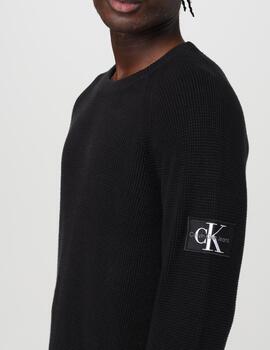 CALVIN KLEIN JERSEY NEGRO BADGE EASY