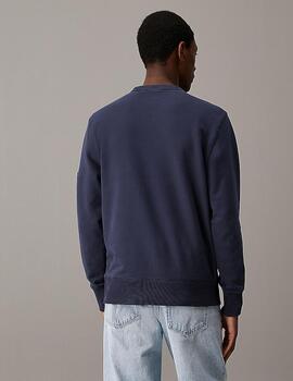 CALVIN KLEIN SUDADERA MARINO BADGE CREW