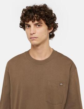 DICKIES CAMISETA LONG SLEEVE LURAY MARRON