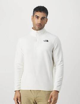 NORTH FACE GLACIER WHITE DUNE 1/4 ZIP