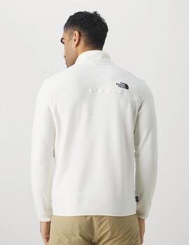 NORTH FACE GLACIER WHITE DUNE 1/4 ZIP