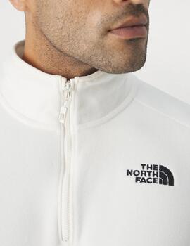 NORTH FACE GLACIER WHITE DUNE 1/4 ZIP