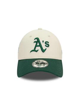 NEW ERA GORRA OAKLAND BEIGE VERDE