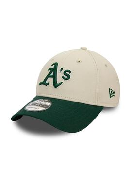 NEW ERA GORRA OAKLAND BEIGE VERDE