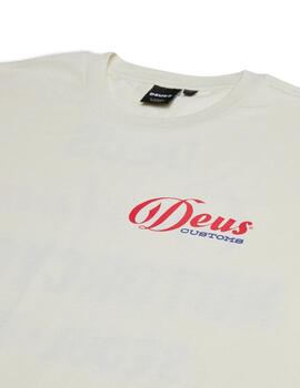 DEUS CAMISETA TIME TAKER WHITE VINTAGE