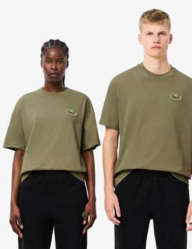 LACOSTE CAMISETA KAKI OVERSIZE