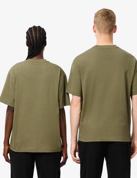 LACOSTE CAMISETA KAKI OVERSIZE