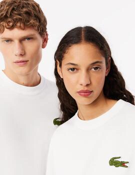 LACOSTE CAMISETA BLANCA OVERSIZE