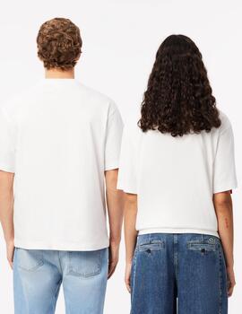 LACOSTE CAMISETA BLANCA OVERSIZE