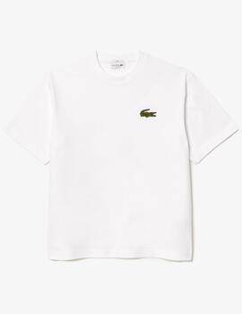 LACOSTE CAMISETA BLANCA OVERSIZE