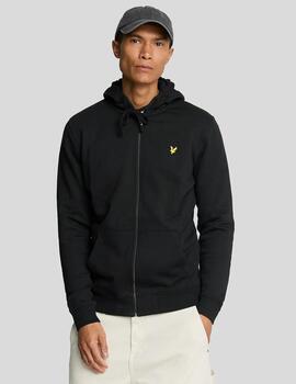 LYLE&SCOTT SUDADERA CREMALLERA NEGRO