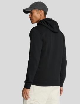 LYLE&SCOTT SUDADERA CREMALLERA NEGRO