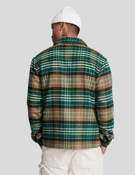 LYLE&SCOTT SOBRECAMISA CUADROS VERDE