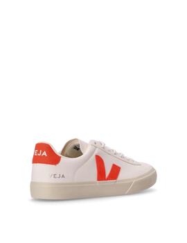 VEJA ZAPATILLA CAMPO WHITE ORANGE FLUOR