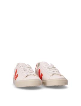 VEJA ZAPATILLA CAMPO WHITE ORANGE FLUOR