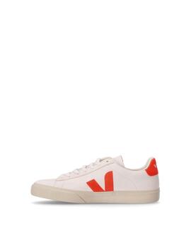 VEJA ZAPATILLA CAMPO WHITE ORANGE FLUOR