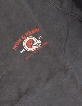 SUDADERA IRON RESIN GOOD TIMES NEGRA