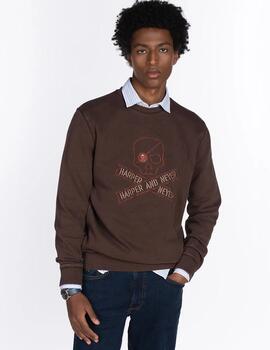 HARPER SUDADERA SKULL CHOCOLATE