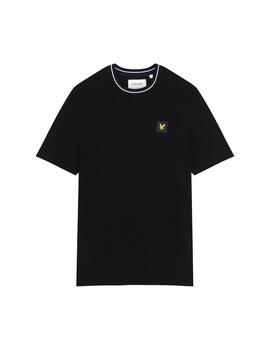 LYLE&SCOTT CAMISETA LOGO NEGRA BLANCA