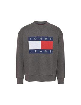 TOMMY SUDADERA AMPLIA CHARCOAL MELANGE