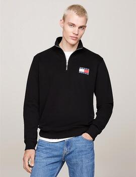 TOMMY SUDADERA ZIP NEGRO