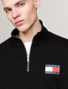 TOMMY SUDADERA ZIP NEGRO