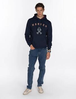 HARPER SUDADERA RETRO HOODIE MARINO