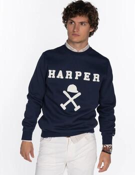 HARPER SUDADERA AZUL NEW ENGLAND