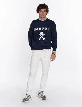 HARPER SUDADERA AZUL NEW ENGLAND