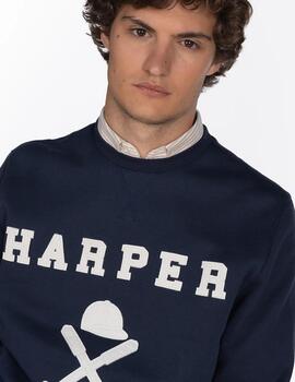 HARPER SUDADERA AZUL NEW ENGLAND