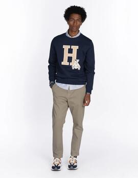 HARPER SUDADERA HARVARD MARINO